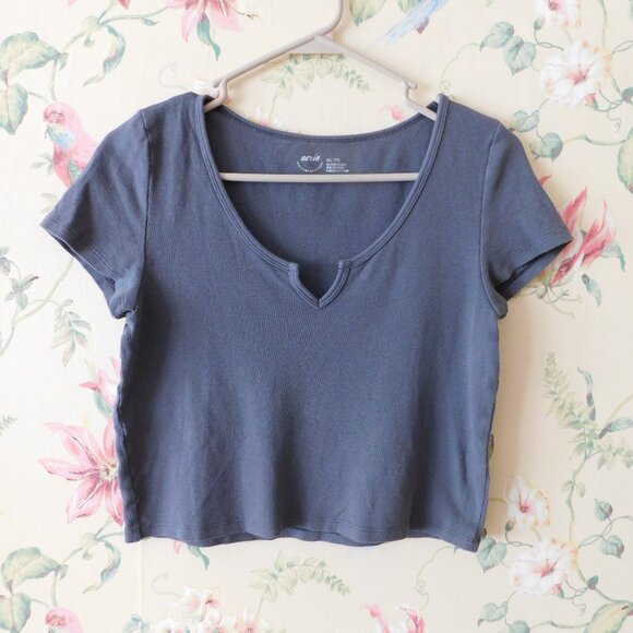 🦔🐾aerie Worn Vibe Vintage Crop Top🦔🐾 - Picture 3 of 10